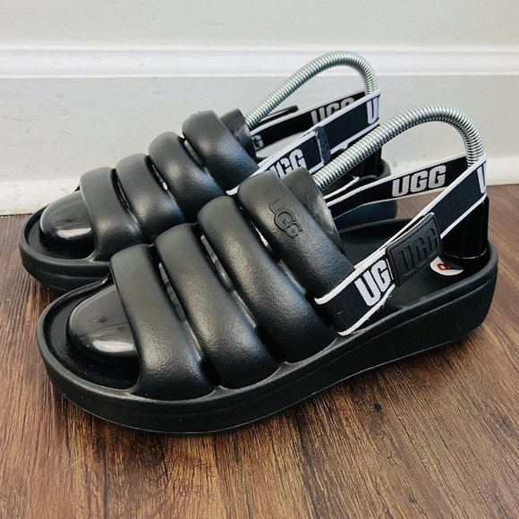 UGG Shoes - *New* UGG Black Sport Yeah  Removable Sling Back Strap Sandals ~ Womens Size 7